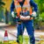 Medewerker groen met boor